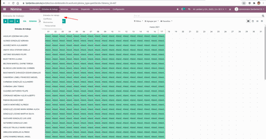 Odoo - Prueba 1 a tres columnas